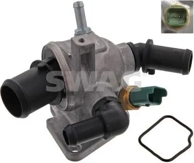 Produktbild von SWAG Thermostatgehäuse 70 93 6284 für OPEL Corsa D Schrägheck (S07)