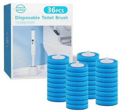Immagine prodotto di 36 spazzole di ricambio per una pulizia efficace, elettriche, bianche