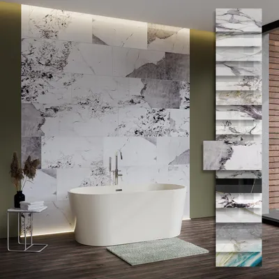 Produktbild von HEXIM Marmorplatten Optik 1-9 Stück 78x39cm SPC Granit Fliesen Steine Paneele Wand innen außen - A