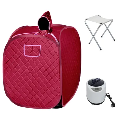 Produktbild von Dampfsauna Saunakabine Mobile Heimsauna Sitzsauna 1000w 2.5L Rot