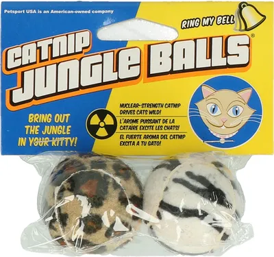 Immagine prodotto di Palline per gatti dall'aspetto di una giungla, confezione da 2 pz