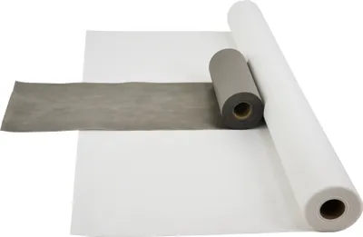 Produktbild von Sensalux Kombi-Set 1 Tischdeckenrolle 1m x 25m weiß + Tischläufer 30cm grau