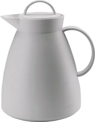 Produktbild von alfi Isolierkanne Dan, Kunststoff weiß 1,0 l, Thermoskanne mit alfiDur-Hartglaseinsatz, 12 Stunden heiß - 0935.012.100