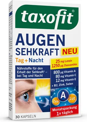 Image de Taxofit yeux vue jour&nuit ext. petit cps 17mg lutéine (30 er )