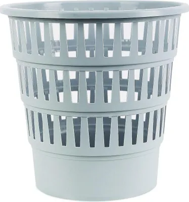 Image de Poubelle perforée, 16 L, Pp, gris