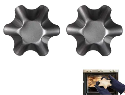 Image de Solidchoice - Ensemble de 2 moules à tarte en acier au carbone