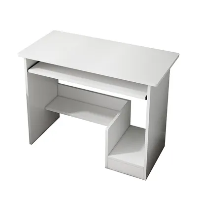 Produktbild von Computer Schreibtisch Tisch weiß Jugend modern mit Schublade Regale
