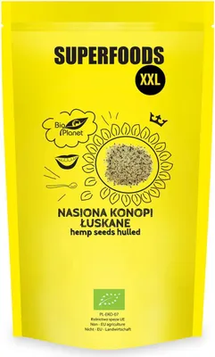 Obrázok produktu pre LÚPANÉ KONOPNÉ SEMIENKA 600 g -PLANÉTA