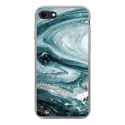 Produktbild von MuchoWow® Handyhülle Schutzhülle Hülle für iPhone 8 Marmor - Mineralien - Naturstein Silikon Softcase Handy Hülle - Schutzhaube