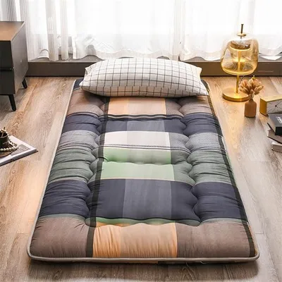 Imagen del producto de Colchón futón, colchón japonés para el suelo, esterilla tatami japonesa, colchón plegable, esterilla tatami plegable, colchón para invitados, colchón de camping portátil, ideal para camping, habitación de invitados (Color: C)