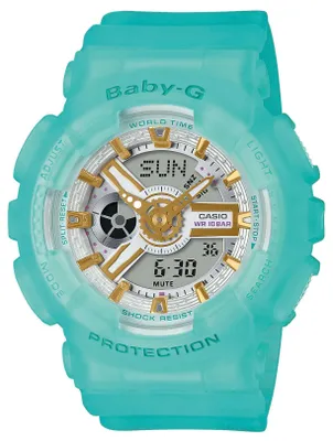 A close-up studio shot of a Baby-G watch.