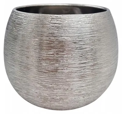 Produktbild von Madex Keramik-Übertopf K157-2 Silber Luxus-Dekoration