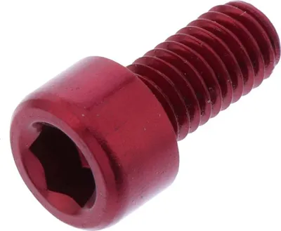 Zdjęcie produktu dla Śruba z łbem gniazdowym JMP Bolt M6x1.00mm 12mm aluminium czerwony