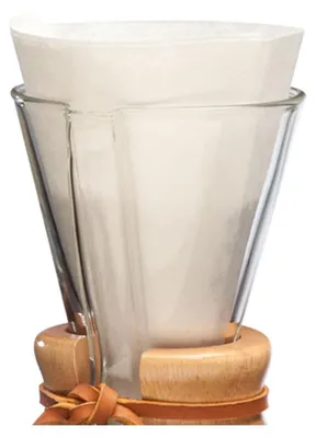 Obrázek produktu pro Chemex Bonded, Kužel, Jednorázový kávový filtr, Papír, Bílá, 100 kusů