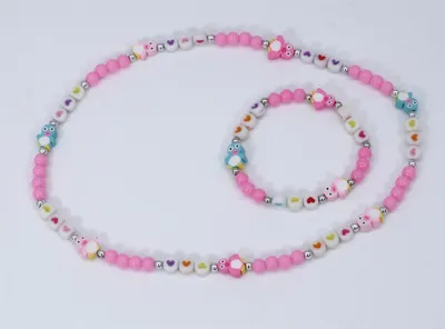 Produktbild von Set Kette und Armband kleiner Pinguin Fimo