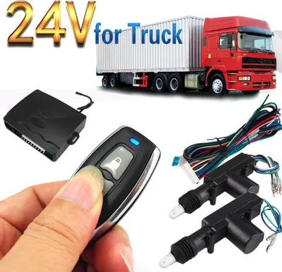 Obrázek produktu pro 24V Elektronický vůz Truck centrální dálkové ovládání zamykání dveří Anti- krádež Zámek černá
