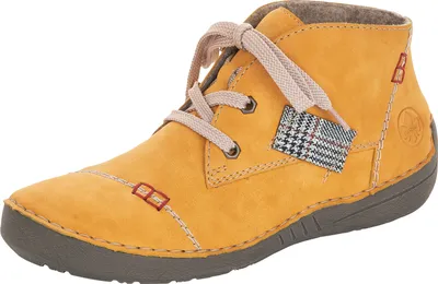 Zdjęcie produktu dla Niskie buty damskie Rieker w kolorze żółtym