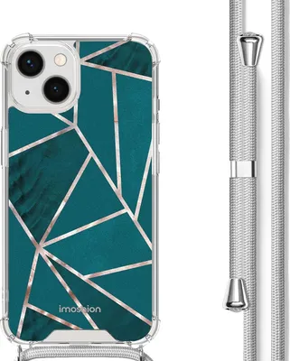Obrázek produktu pro imoshion Designové pouzdro s páskem iPhone 13 – Petrol Green Graphic