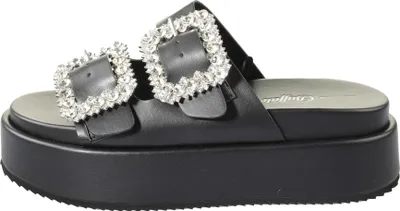 Produktbild von Buffalo Noa Ari Glam Pantolette - Schwarz Kunstleder : 40 : Normal Größe: 40 Weite: Normal