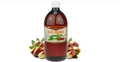Zdjęcie produktu dla Pure Chemical | Olejek Jojoba - 1 L - Nierafinowany - Tłoczony Na Zimno - Naturalny - Olejek Jojoba