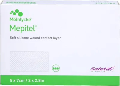Image de Mepitel compresse souple en silicone 5 x 7 cm stérile, 5 pces pansement