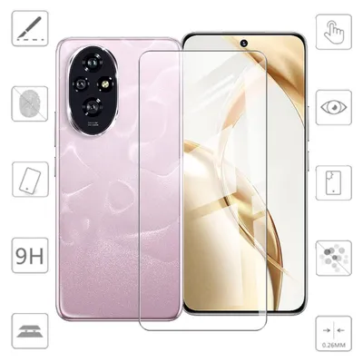 Obrázok produktu pre Pre Honor 200 – 2x 4D displej, Full LCD, zakrivený, H9, tvrdené sklo, ochranná fólia, príslušenstvo
