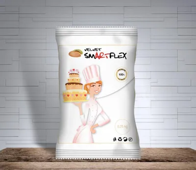 Obrázek produktu pro Velvet Mandle 250 g v sáčku (Potahovací a modelovací hmota na dorty)