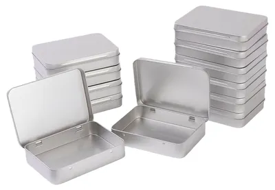 Obrázek produktu pro Sada 12 kovových úložných boxů s víkem