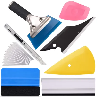 Immagine prodotto di Set di strumenti per l'applicazione di pellicole adesive, kit di spatole per l'applicazione di pellicole per auto