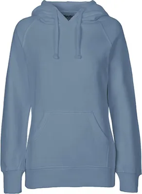 Produktbild von Neutral O83101 | Damen Hoodie / Kaputzenpulli / 100% Fairtrade-Baumwolle - Farbe: Dusty Indigo - Größe: XS
