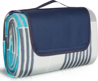 Produktbild von Picknickdecke wasserdichte Sandelholzfleece 200 x 200/150 Outdoor XXL Campingdecke Stranddecke