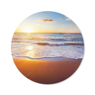 Produktbild von MuchoWow® Mauspad Mousepad Strand - Meer - Sonne - Horizont 40x40 cm - Mousepads - Maus Mat - Pad - Mausunterlage - Schreibtisch Accessoires