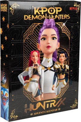 Zdjęcie produktu dla Cinereplicas: Kalendarz adwentowy K-Pop Demon Hunters, złoty, 2026 - Zawiera 24 prezenty - Artykuły papiernicze i drobne akcesoria - Oficjalna licencja