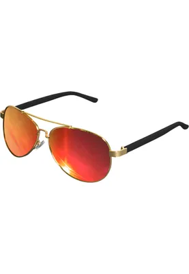 Produktbild von MSTRDS Herren Sunglasses Mumbo Mirror 10497, color:gold/red, size:one size