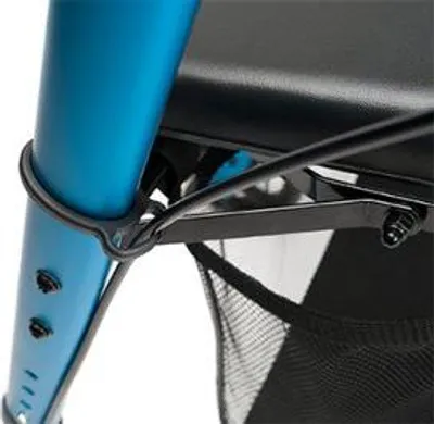 Produktbild von Leichtgewicht-Rollator Eco-Plus mit Korb, Stockhalter>>>>Farbe: blau