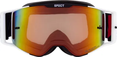 Produktbild von Red Bull Spect Motocrossbrille TORP schwarz-weiß mit roter Scheibe