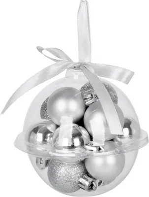 Produktbild von MAGICHOME WEIHNACHTSKUGELN, 12 St., Silber, 3 cm
