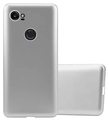 Produktbild von Cadorabo Schutzhülle für Google PIXEL 2 XL Hülle in Silber Handyhülle TPU Silikon Etui Cover Case