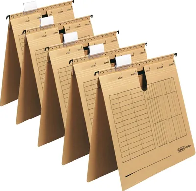 Produktbild von Herlitz Hängehefter A4 kaufmännisch, Kraftkarton, 230 g/qm (Braun, Hängehefter |