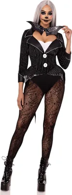 Produktbild von Glitzerndes Skelettkostüm für Damen - S