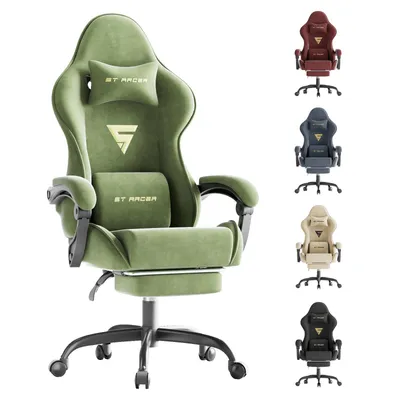 Produktbild von Verdego Gaming-Stuhl, Bürostuhl Ergonomisch, Chefsessel Racing Stuhl Computerstuhl, Höhenverstellbarer Schreibtischstuhl, Grün