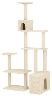 Immagine prodotto di Albero per gatti con pali per graffiare in sisal Crema 177,5 cm