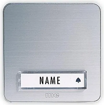 Produktbild von m-e modern-electronics KLINGELTASTER KTA 1 FAM. Silber