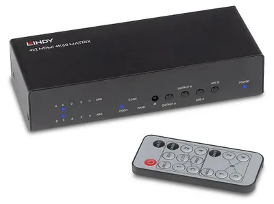 Immagine prodotto di LINDY 4x2 HDMI 2.0 18G Matrix Switch