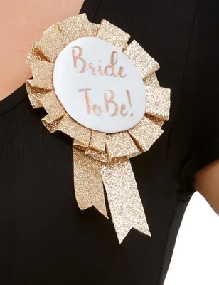 Produktbild von Braut-Abzeichen Bride To Be gold - Einheitsgröße