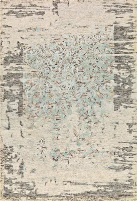 Produktbild von Damast AE 8067 Grau / Mint 120cm x 180cm