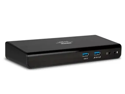 Produktbild von Hamlet Docking Station USB 3.0, Andocken, 3,5 mm, USB Typ-A, USB Typ-B, 10,100,1000 Mbit/s, Schwarz, 5 Gbit/s