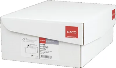 Produktbild von Elco Premium Optifix C5/6 229 x 114/33mm, C6/C5 (114 x 229 mm), Weiß, 100 g/m², 114 mm, 229 mm, 500 Stück(e)