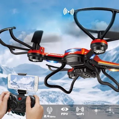 Immagine prodotto di JJR/C H12W-A quadcopter radiocomandato a 4 canali 2.4GHz WiFi in tempo reale FPV con fotocamera da 2.0MP e giroscopio a 6 assi