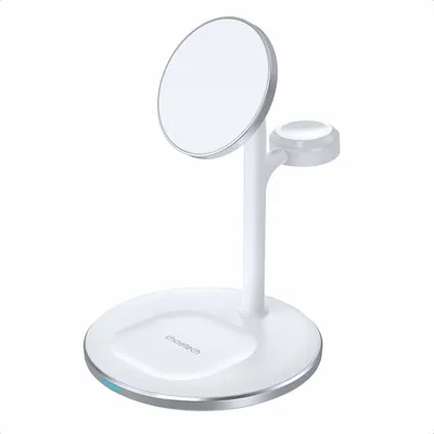 Zdjęcie produktu dla Choetech T585-F indukcyjna stacja adujca 3w1 iPhone 12/13, AirPods Pro, Apple Watch biay